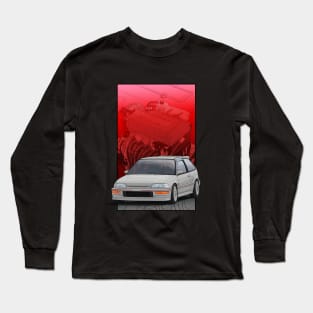 ef hatch with B16 Background Long Sleeve T-Shirt